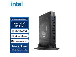 Intel nuc barebones pc NUC11PHKi7 Gaming Mini PC Intel Core i71165G7 Upto 47GHz NVIDIA GeForce RTX 2060 HDMI Mini DisplayPort Thunderbolt WiFi Bluetooth Windows 10 ProNo MemoryNo hard dis
