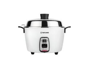 TATUNG 11Cup Stainless Steel Multifunctional Cooker White, TAC 11QM 4L, InnerPort Stainless, Outer Pot stainless
