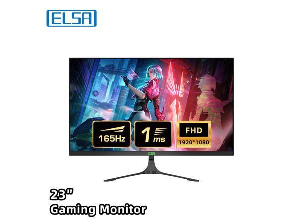 ELSA 23.8'' 180HZ IPS FHD 1ms Response Time Gaming Monitor 1920 x 1080  FreeSync 99% sRGB HDR Support 1 x DisplayPort 1.4, 1 x HDMI 2.1, 24F8 