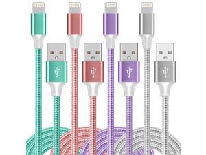 iPhone Charger  MFi Certified 4pack iPhone Charger Cord iPhone Lightning Cable Fast Charging Nylon Braided Compatible with iPhone 14 Pro1413 Pro131211 Pro11XS MAXXR876s