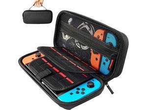 Case for Nintendo Switch  Switch OLED Model Hard Switch Travel Carrying Case Protective Hard Shell Rubberised Handle Pouch for Nintendo Switch Accessories  Console with 20 Game Cartridge