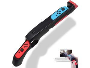 Switch Shooting Game Gun Controller Kethvoz Gun Grip for Nintendo Switch Shooter Games NS OLED Joycon Pistole Compatible with Splatoon 2 Wolfenstein II Hunting Simulator Fortnite