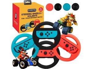 Switch Racing wheel controller grip compatible for Nintendo Switch steering wheels Nintendo switch controller grip Mario Kart 8 and Racing games Pack of 4