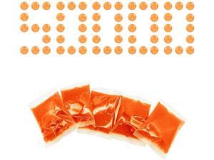 Oashot Water Beads Refill Ammo Works for Gel Ball Water Blasters  5 Pack50000 CapsulesEco FriendlyNon ToxicWater Based Gel Balls Bullet Orange