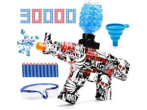 Electric Gel Ball Blaster Toy EcoFriendly Gel Blaster Gun with 30000 Water Beads and Goggles NonToxic Splatter Water Beads Bullets Backyard Fun  Outdoor Yard Activities Game for Kids Ages 12