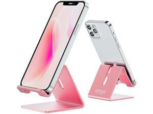Desk Cell Phone Stand Phone Dock Cradle Holder Stand Compatible with Switch All Android Smartphone for iPhone 1414 Plus 13 iPhone 12 iPhone 11 Xs Xs Max Xr X Accessories Desk Rose Gold