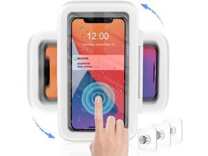 Shower Phone Holder Waterproof 480 Degree Rotation Shower Phone Case Bathroom Wall Mount for iPhone 14 13 12 11 Pro Max XS XR up to 68 Cell Phone