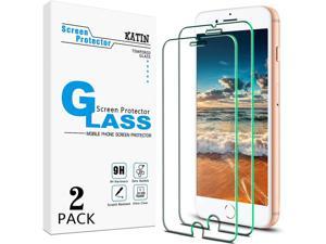 2Pack KATIN Screen Protector for iPhone 8 Plus iPhone 7 Plus iPhone 6S Plus and iPhone 6 Plus Tempered Glass Easy Installation Case Friendly 55inch