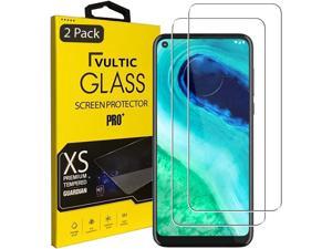Vultic 2 Pack Screen Protector for Motorola Moto G Fast 2020 Case Friendly Tempered Glass Film Cover