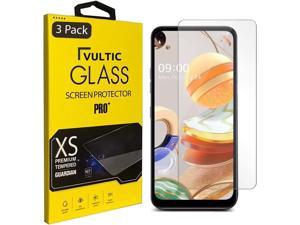 Vultic 3 Pack Screen Protector for LG K61 Case Friendly Tempered Glass Film Cover