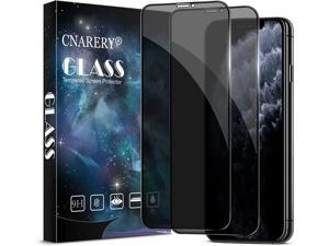 Cnarery Privacy Screen Protector for iPhone 11 Pro iPhone Xs and iPhone X 58 inch Full Coverage Anti Spy Tempered Glass Easy Installation Antipeeping 2 Pack