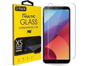 Vultic 3 Pack Screen Protector for LG Q6 Case Friendly Tempered Glass Film Cover