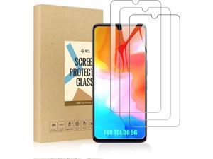 SCL Screen Protector Compatible with TCL 30 5G Screen Protector for TCL 30 5G Tempered Glass Film 3Pack 25D Rounded Edge Glass Film Easy Installation BubbleFree 9H Hardness
