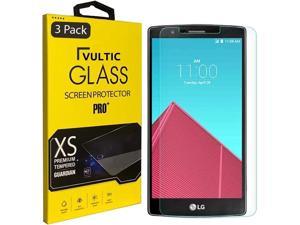 Vultic 3 Pack Screen Protector for LG G4 Case Friendly Tempered Glass Film Cover