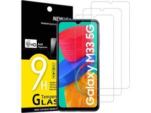 NEWC 3 Pack Designed for Samsung Galaxy M33 5G 66 Screen Protector Tempered Glass Anti Scratch Bubble Free Ultra Resistant