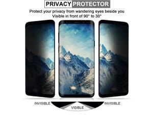 for Galaxy S8 Plus Privacy Screen Protector Youkei Anti Spy Anti Peep Full Covergae Privacy Tempered Glass Screen Protector Compatible for Samsung Galaxy S8 Plus