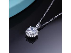 Heart shaped Moissanite Necklace for Women, 1Ct Moissanite Diamond D Color,  925 Sterling Silver with 18K Gold Plating Jewelry Gifts for Women Mom Wife  Ladies Girls, Jewelry Box Packed 