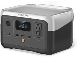 EF ECOFLOW Portable Power Station RIVER 2 256Wh LiFePO4 Battery 1 Hour Fast Charging 2 Up to 600W AC Outlets Solar Generator Solar Panel Optional for Outdoor CampingRVsHome Use