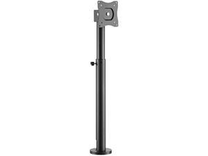 WORLDLIFT Built-in Mechanical Spring Dual Monitor Vertical Stacked Desk  Mount Stand Fits 2 Screens up to 32 inches VESA Compatible 75 100  Adjustable Arm Extra Tall Stand-up Pole 