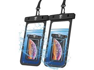 NJJEX Waterproof Phone Pouch 2 Pack Cell Phone Dry Bag Case for Samsung Galaxy Note 20 Ultra S23 Ultra S22 S21 S20 S10 S9 A03S A13 A14 A53 A02S A12 A32 A42 A52 iPhone 14 Pro Max 13 12 11 Xs Xr 8 7