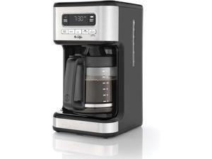 Safeplus 12 Cup Programmable Coffee Maker,LCD Display Drip Coffee Brewer,  Coffee Machine with 1.8 litres Glass Carafe Capacity, Water Tank other  Drinks Tea, kitchen, Office, Reception Room, Party 