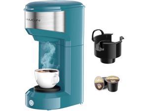 Vimukun Single Serve Coffee Maker Coffee Brewer for KCup Single Cup Capsule and Ground Coffee Single Cup Coffee Makers with 6 to 14oz Reservoir Mini Size Green