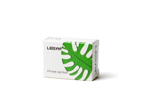 Leaf Shave | Leaf Single-Edge Safety Razor Blades, Platinum-Coated Stainless Steel Refills Compatible with Twig & Thorn Razor, and Dermaplaner, 100 Count