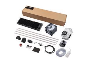 Phanteks Glacier EZ-Fit 360 D30-KIT, Complete DIY Water-Cooling Kit, CPU-Block, Reservoir, 360x30mm Radiator, D30-120 Fan Triple-Pack, Hard Tube, Bending Tools, RGB, Black