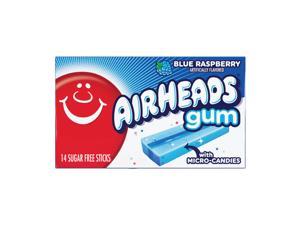 6 Packs Airheads Blue Raspberry Flavor Gum14 Sticks Each