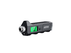 KEHIPI Digital Tire Pressure Gauge, 230 PSI 4 Settings Heavy Duty for Car Bicycle with Larger Backlit LCD Flashlight and Non-Slip, Black