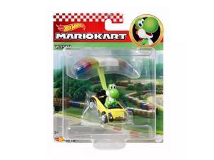 Hot Wheels Mario Kart Yoshi Sports Coupe with Parafoil