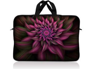 LSS 156 inch Laptop Sleeve Bag Carrying Case Pouch with Handle for 14 15 154 156 Apple Macbook GW Acer Asus Dell Hp Sony Toshiba Purple Floral Flower