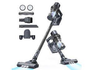 FirstLove Cordless Stick Vacuum Cleaner - Stick Vacuum 25000pa Powerful Suction with up to 45 Minutes of Runtime, Lightweight Vacuum Cleaner for Carpet and Hard Floor Pet Hair Black