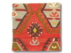 Canvello Vintage Hand Knotted Turkish Kilim Pillow - 20x 20