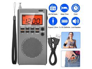 Retekess TR618 Portable AM FM Radio with SD, Micro SD and USB Support -  Best Reception for Home, Kitchen or Drive