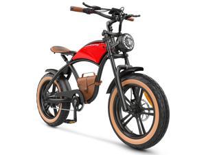 Ebikes for Adults1000W Motor 28MphHidoes B10 Fat Tire Electric Bike for Adults 125Ah BatteryElectric Bicycle Cowboy Style Retro E Bikewith Leather BagsDual Suspension