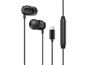 USB C Headphones Earbuds inEar Type C Magnetic Earphones with Microphone Compatible for Samsung Galaxy S23 S22 S21 Ultra S20 FE Note 20 10 A53 A54 Google Pixel 7 6 5 4 One Plus Black