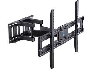 Full Motion TV Wall Mount Bracket for 3775 Inch LCD QLEDOLED 4K Flat Curved TVs Dual Arms Tilt Extension Swivel Articulating TV Mount Max VESA 600x400mm up to 110lbs Fits 16 Studs