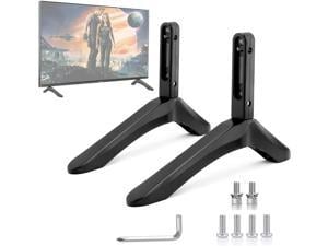 Universal TV Stand Legs Table Top TV Stand Base Replacement Legs for Most 27 to 55 Inch LCD LED Samsung LG Sony VIZIO TCL KONKA TVs with Cable Management Hold up to 99lbs  Black