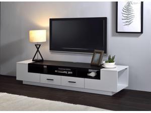 Armour TV Stand White  Black