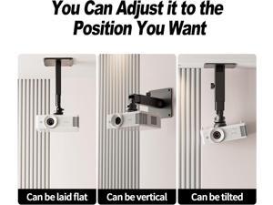 Projector Stand - Single Hole Hanging Height Adjustable Wall Ceiling Mount Universal 433662
