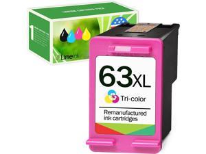 Limeink 1 Color Remanufactured Ink Cartridge 63XL 63 XL High Yield for HP Envy 4512 4520 Deskjet 3632 2130 2132 1110 1111 3636 3637 1112 3630 3634 OfficeJet 3830 3833 4650 4652 4655 5255 5258 Printer
