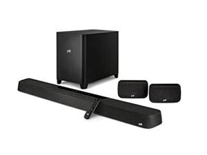 Polk MagniFi Max AX SR 712 Channel Sound Bar with 10 Wireless Subwoofer  SR2 Surround Speakers 2022 Model Dolby Atmos and DTSX Certified Polks Patented VoiceAdjust  SDA TechnologiesBlack