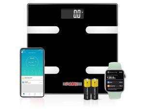 EnerPlex Scale for Body Weight - Bluetooth Compatible, Accurate Digital BMI Bathroom  Scale for Weighing and Home Workout w/ Body Composition Analyzer &  Smartphone Track App - White 