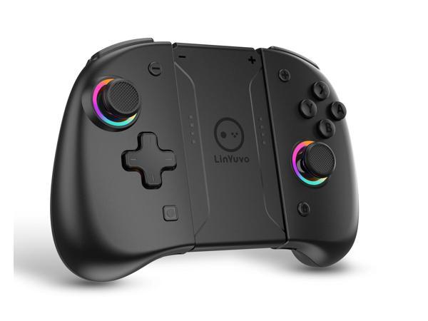 Switch Wireless Controller, Switch Pro Controller 8 Color Adjustable LED  Hue Light, Controller Compatible With Switch/Switch OLED/Switch Lite,  Support