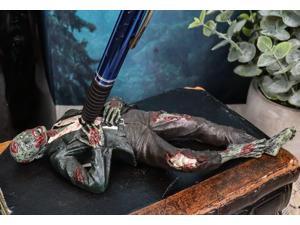 Ebros Gift Walking Dead Zombie Hunter Pen Holder Figurine 675L Office Desktop Walker Apocalypse Pencil Holder
