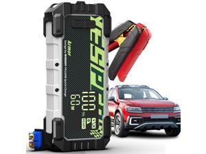 YESPER Car Battery Jump Starter 3000A Peak for 12V up to 100 L Gas 80L Diesel Engine 20000mAh portable power bank USBC InOutput 100W Portable Auto Car Battery Booster Jump Box