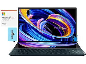 ASUS Zenbook Pro Duo 15 OLED Home  Business Laptop Intel i912900H 14Core 32GB LPDDR5 4800MHz RAM 4TB PCIe SSD GeForce RTX 3060 156 60Hz Win 11 Pro with MS 365 Personal Hub