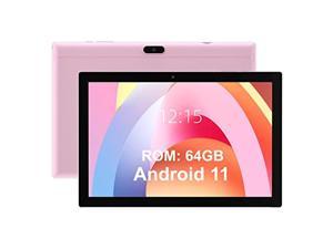 10 Inch Tablet 64GB Storage Tablets Android 11 Tab 512GB Expand 8MP Camera QuadCore Processor 2GB RAM WiFi 6000MAH Battery 101 IPS HD Touch Screen Google Tableta Pink