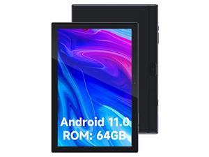 Tablet 64GB 10 Inch Tablet Android 11 Tablets 6000mAh Battery Quad Core HD Touch Screen Tableta Computer with WiFi Bluetooth Google Play Tabletas Black